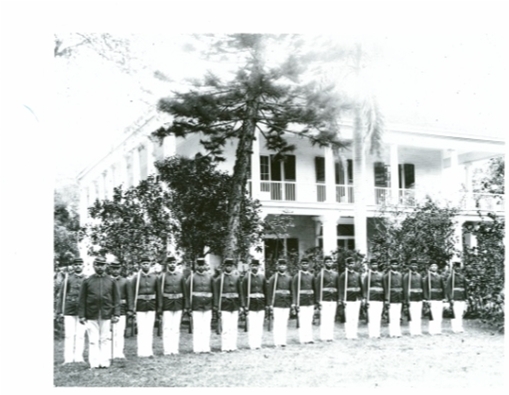 Based on the size of the trees in the foreground, this photo of Washington Place was likely taken in 1895.